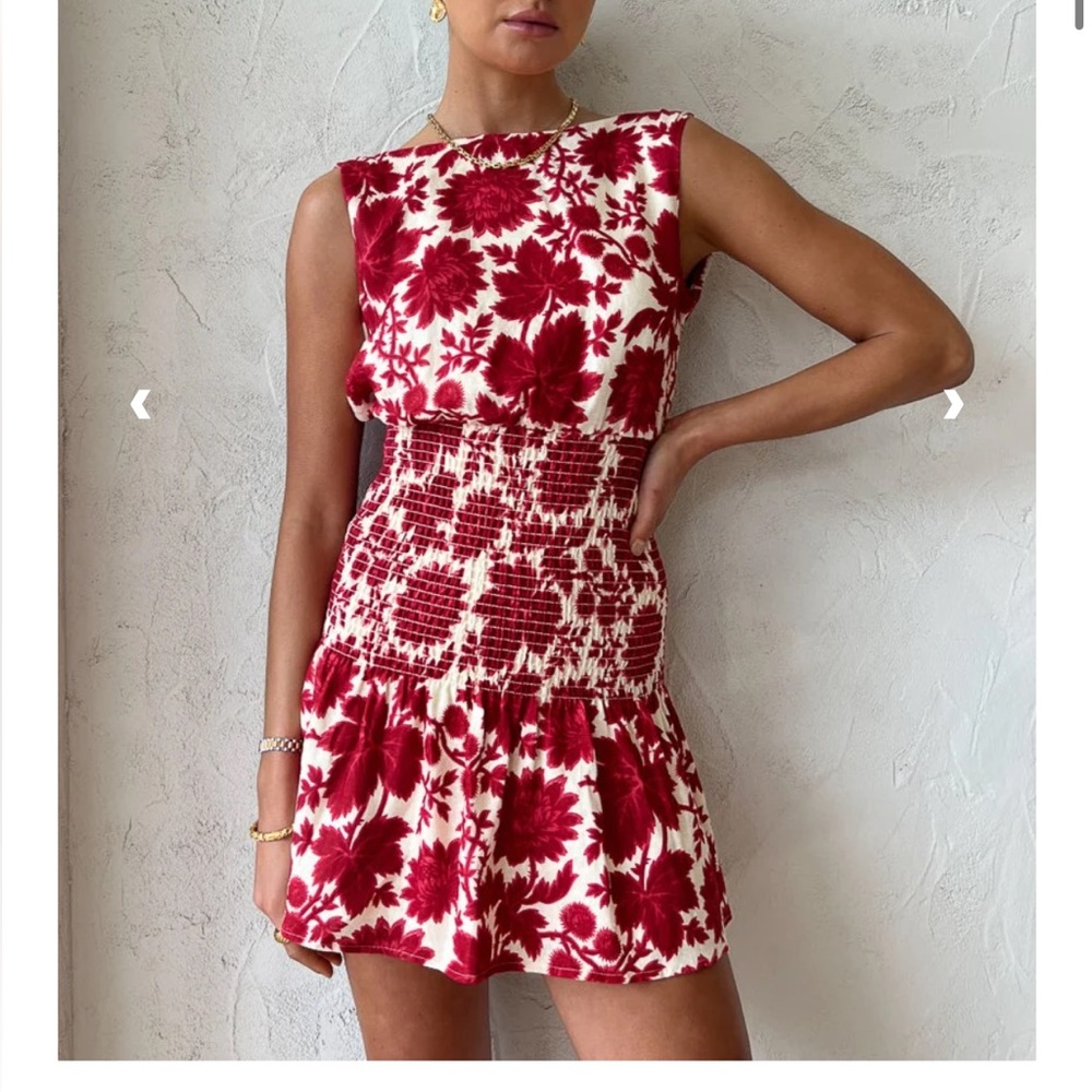 Sir the Label Cinta Open back mini dress in Valentina Floral Print